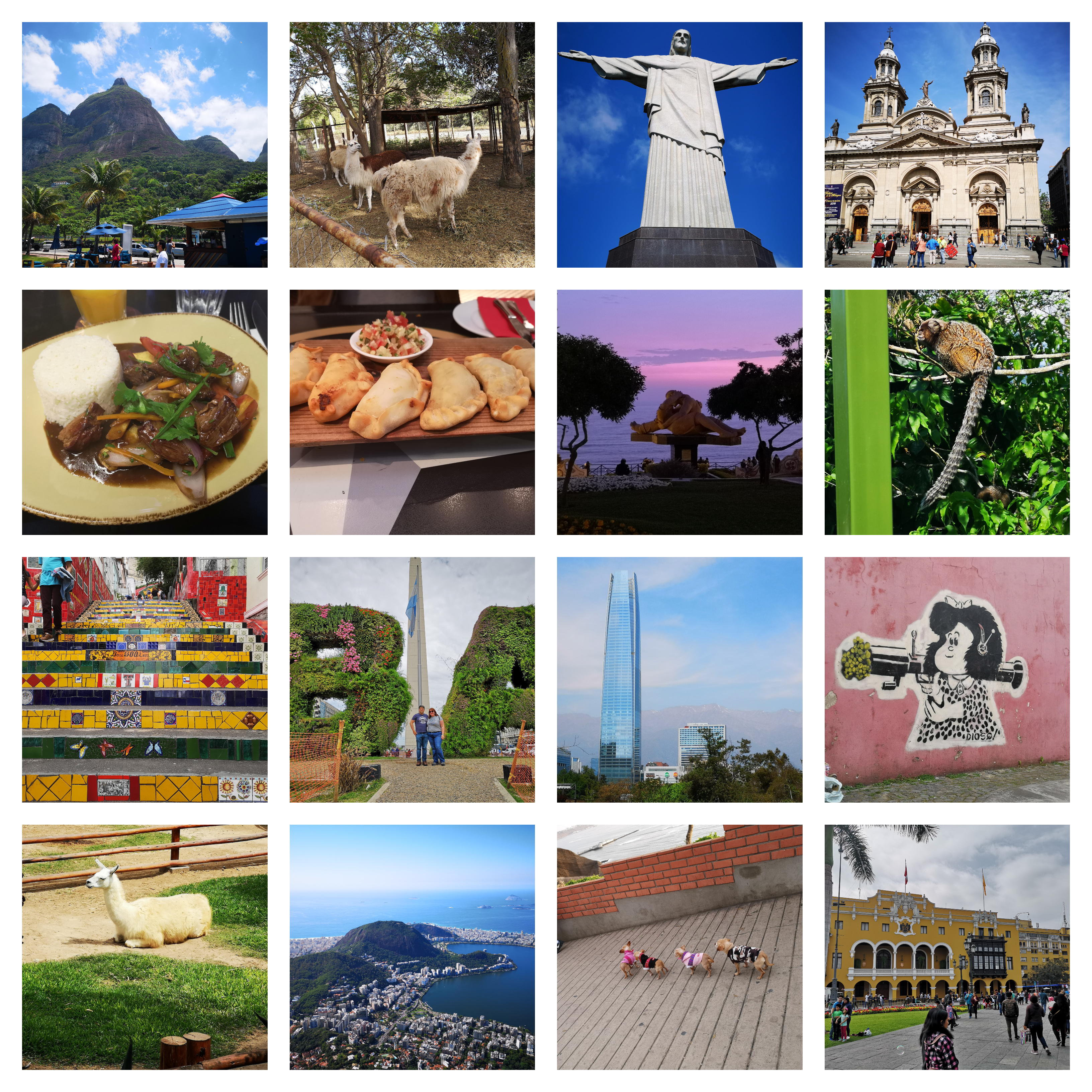 South america-collage